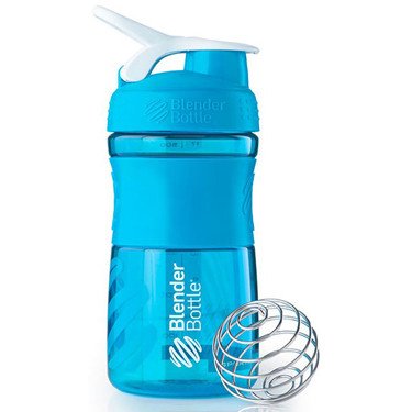 Спортивная бутылка-шейкер BlenderBottle SportMixer 20oz/590ml Аква (ORIGINAL) фото товару