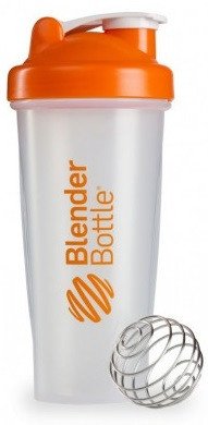 Шейкер спортивный BlenderBottle Classic 28oz/820ml прозрачный/оранжевый (ORIGINAL) фото товара