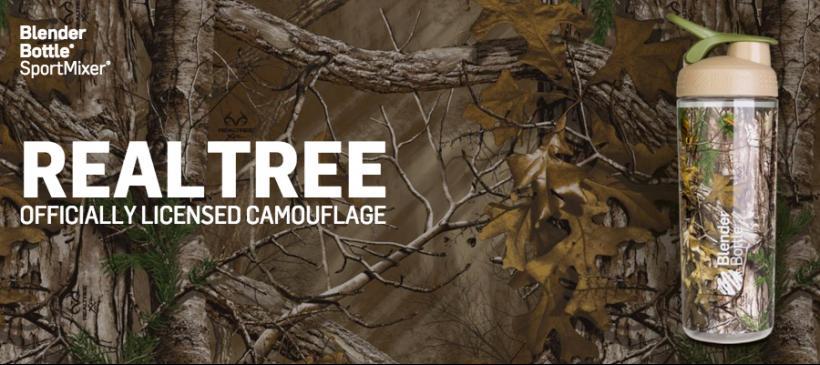 Спортивная бутылка-шейкер BlenderBottle SportMixer Sleek 28oz/820ml Real Tree фото товара