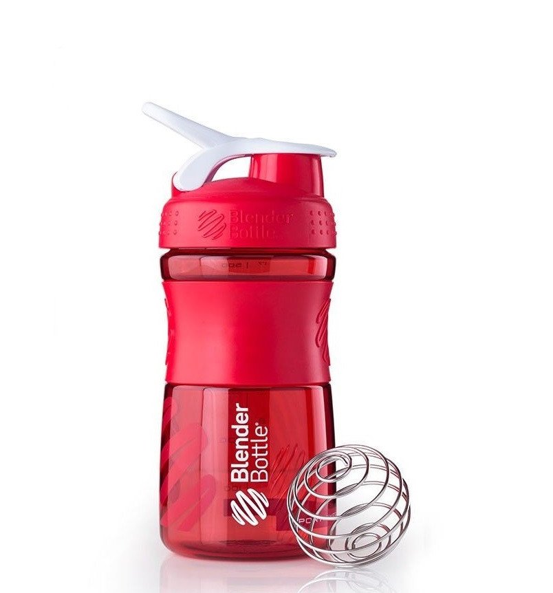 Спортивная бутылка-шейкер BlenderBottle SportMixer 20oz/590ml красный (ORIGINAL) фото товару