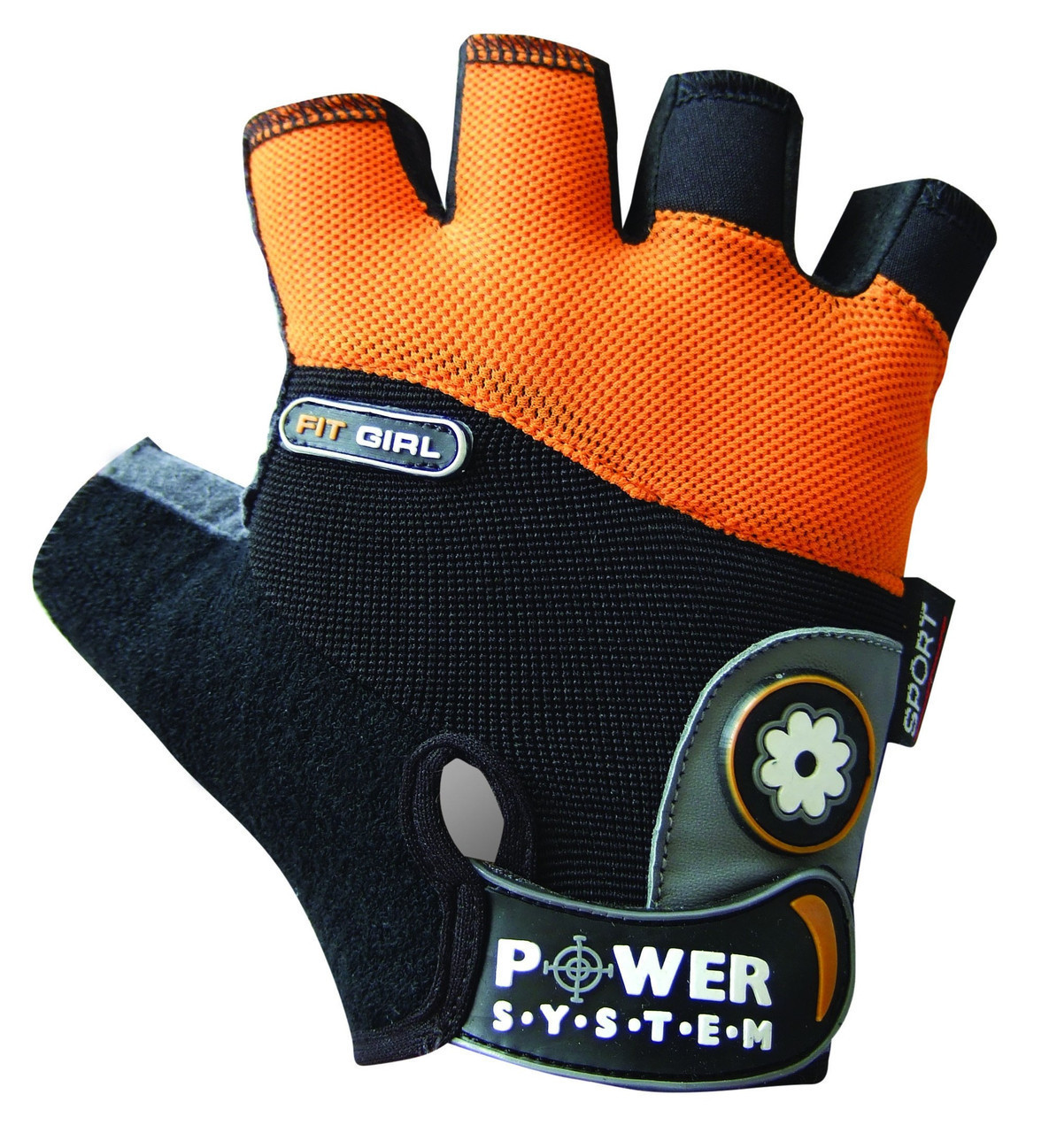 Перчатки для фитнеса и тяжелой атлетики Power System Fit Girl PS-2900 L Black/Orange фото товару