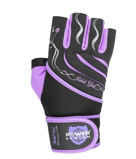 Перчатки для фитнеса и тяжелой атлетики Power System Rebel Girl PS-2720 XS Purple фото товару