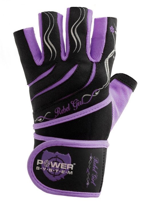 Перчатки для фитнеса и тяжелой атлетики Power System Rebel Girl PS-2720 S Purple фото товару