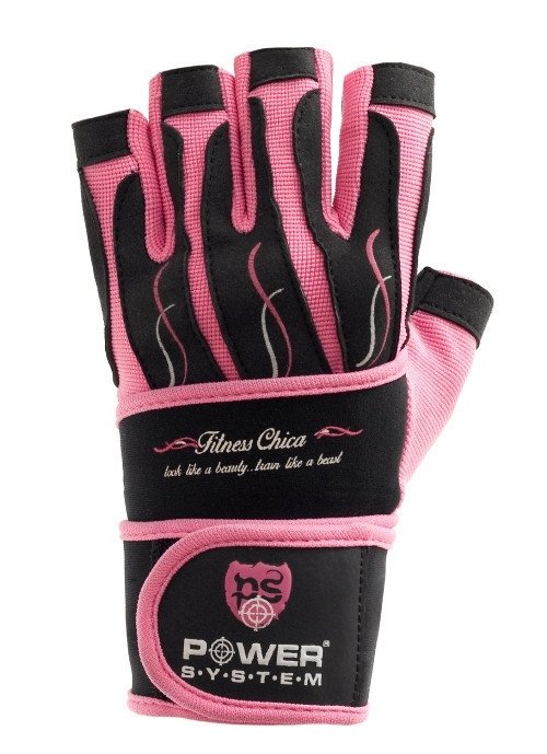 Перчатки для фитнеса и тяжелой атлетики женские Power System Fitness Chica  PS-2710 XS Pink фото товару