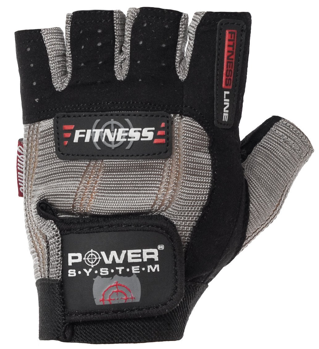 Перчатки для фитнеса и тяжелой атлетики Power System Fitness PS-2300 XS Grey/Black фото товару