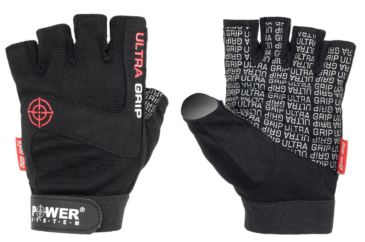 Перчатки для фитнеса и тяжелой атлетики Power System Ultra Grip PS-2400 XXL Black фото товару