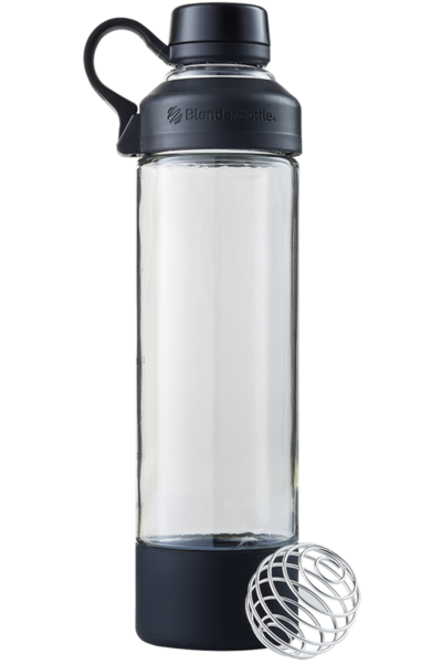 Спортивная бутылка-шейкер BlenderBottle Mantra Glass Black (СКЛО) 600мл (ORIGINAL) фото товара