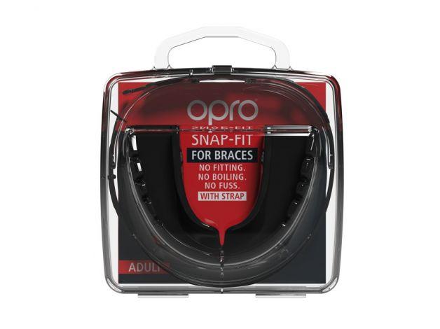 Капа OPRO Snap-Fit FOR BRACES Black фото товару