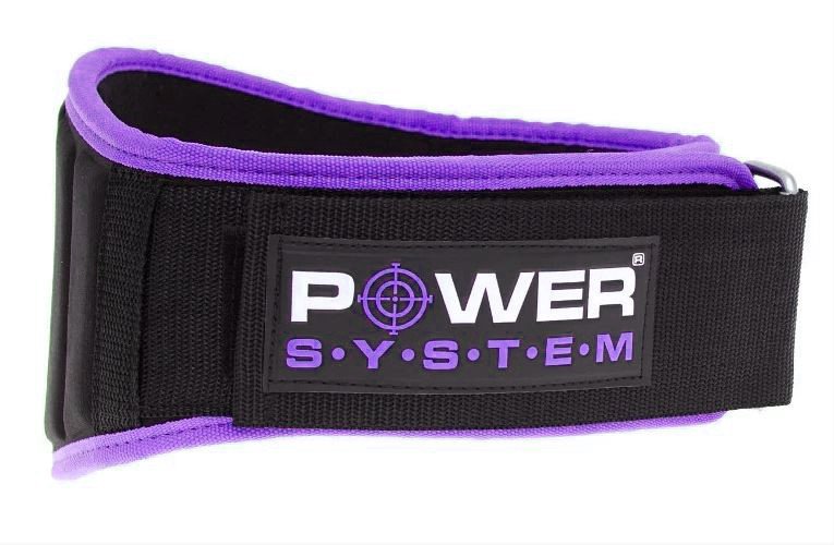 Пояс неопреновый для тяжелой атлетики Power System Woman’s Power PS-3210 S Purple фото товару