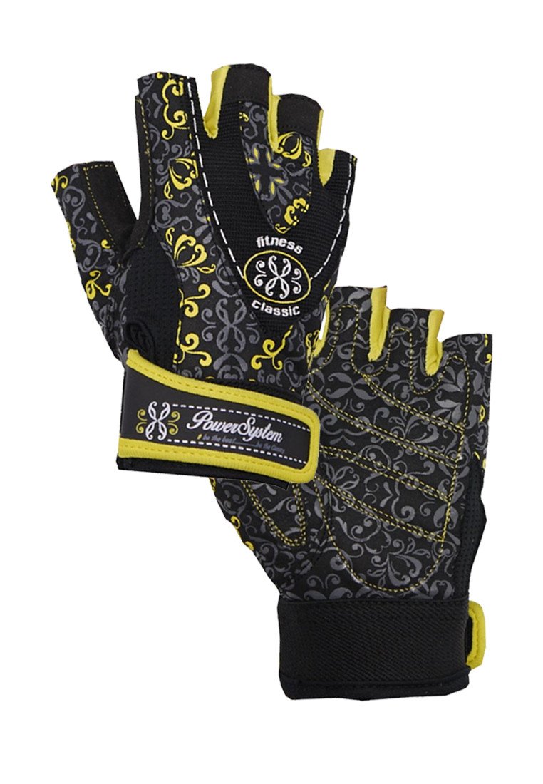 Перчатки для фитнеса и тяжелой атлетики Power System Classy Женские PS-2910 S Black/Yellow фото товару