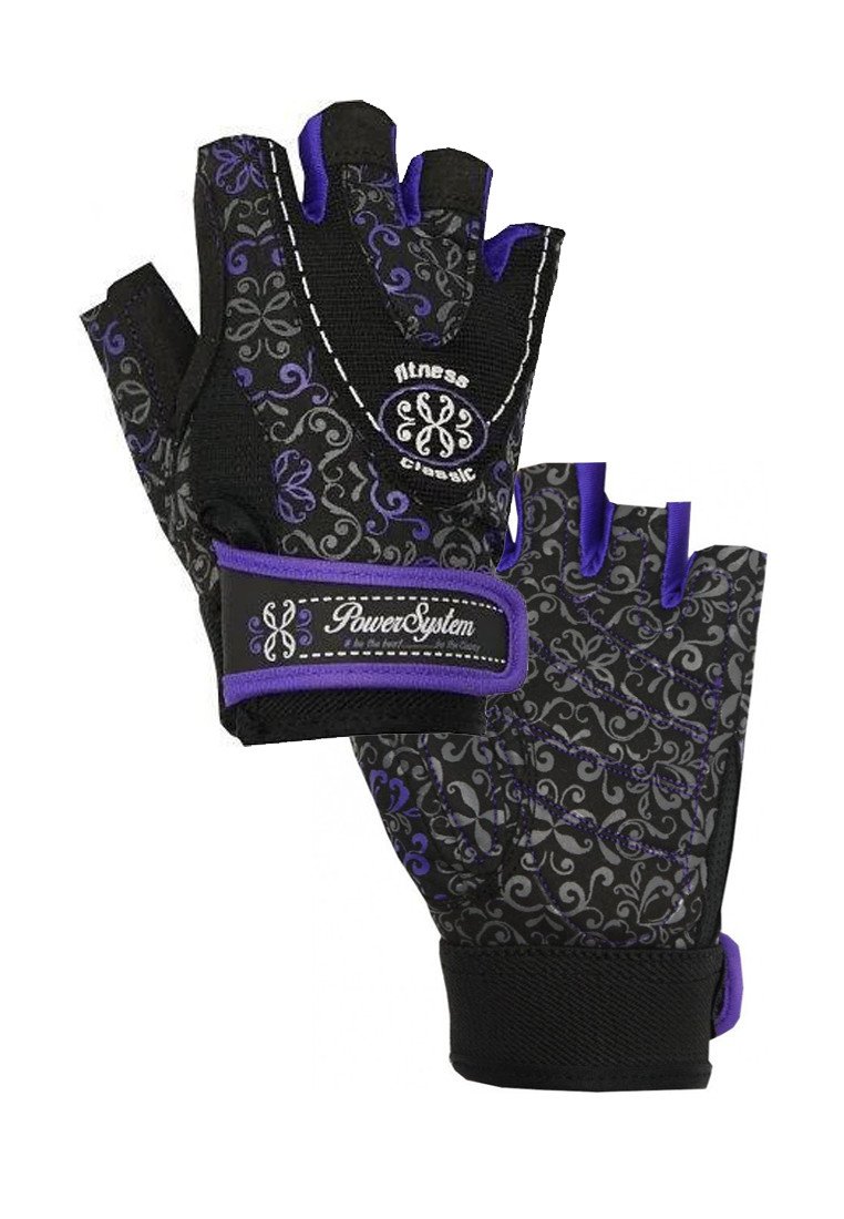 Перчатки для фитнеса и тяжелой атлетики Power System Classy Женские PS-2910 XS Black/Purple фото товару