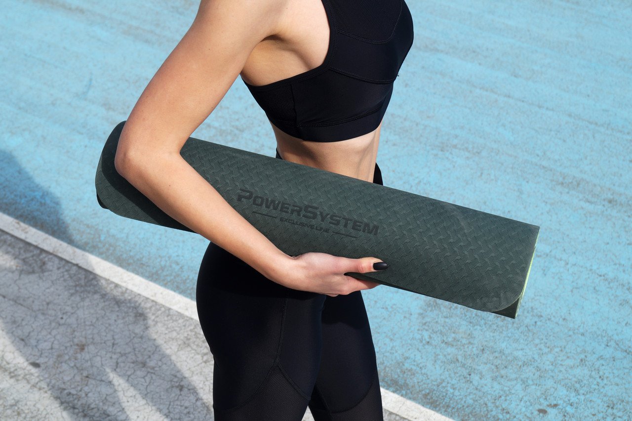 Коврик для йоги и фитнеса Power System Yoga Mat Premium PS-4060 Green фото товару