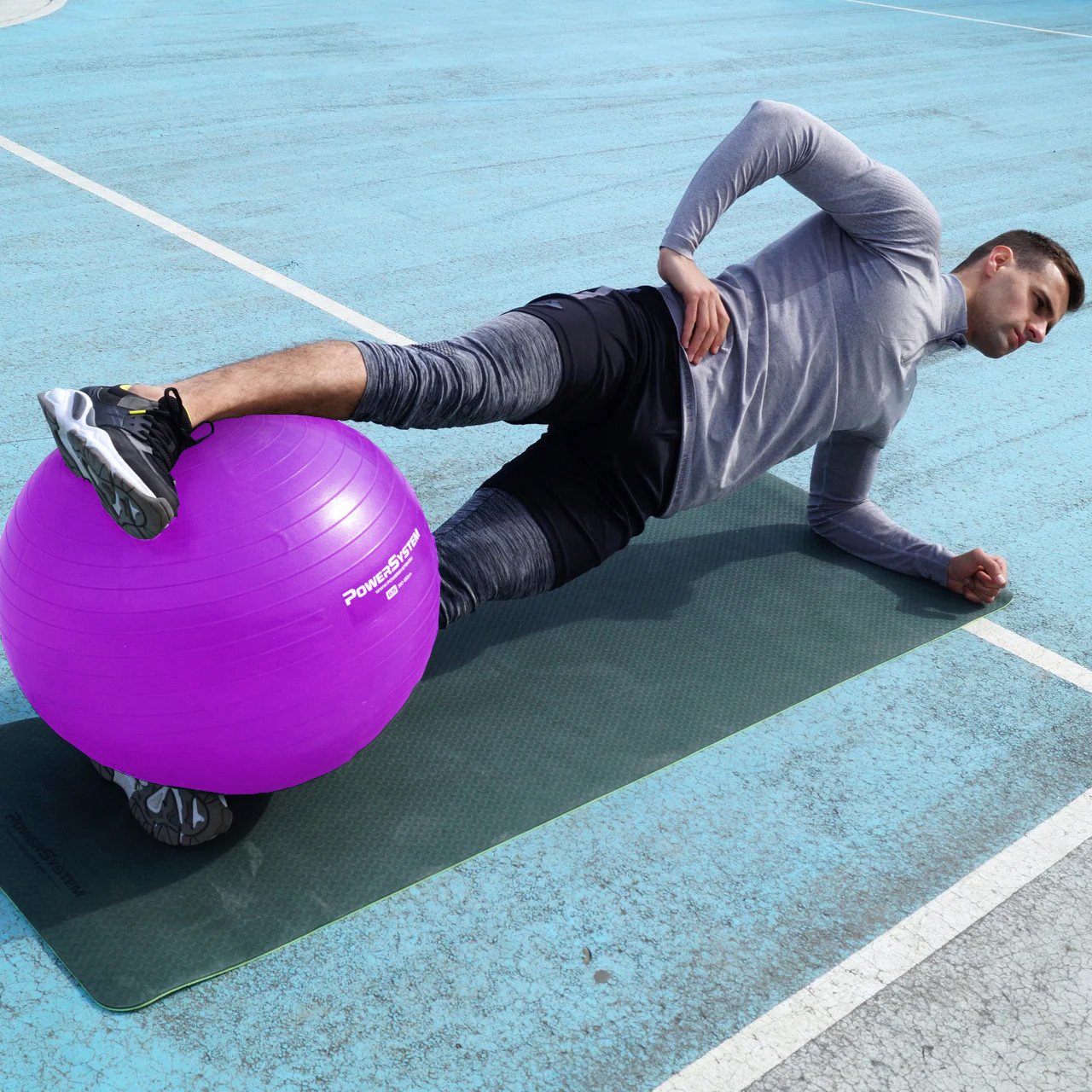 Мяч для фитнеса и гимнастики POWER SYSTEM PS-4018 85 cm Purple фото товара