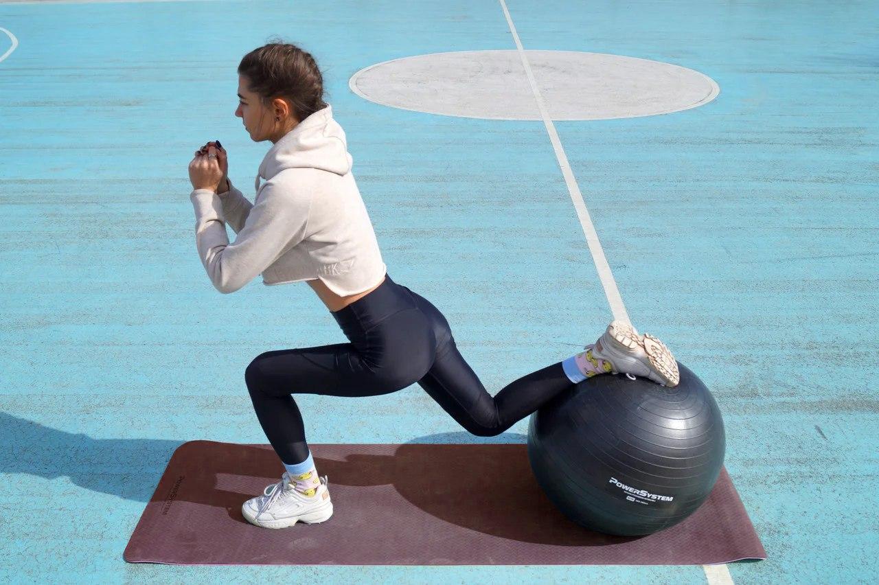 Мяч для фитнеса и гимнастики Power System PS-4012 Pro Gymball 65 cm Black фото товара