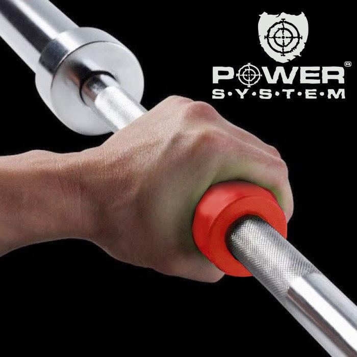 Расширители грифа Power System Max Gripz PS-4056 M 10*5 см Red (расширитель хвата) 2шт. фото товару