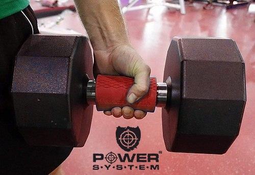 Расширители грифа Power System Max Gripz PS-4057 XL 12*5 см Red (расширитель хвата) 2шт. фото товару