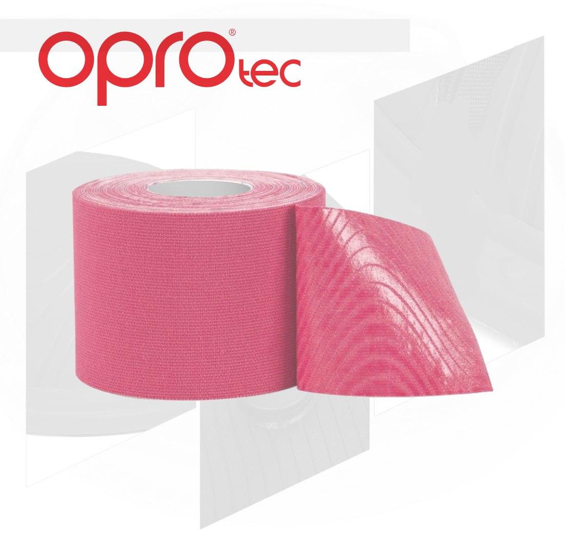 Кинезиологический тейп OPROtec Kinesiology Tape TEC57543 розовый 5cм*5м фото товара