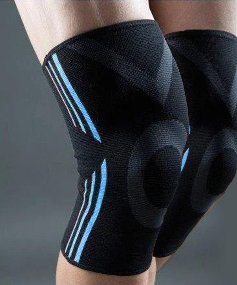 Эластический наколенник Power System Knee Support Evo PS-6021 M Black/Blue фото товара