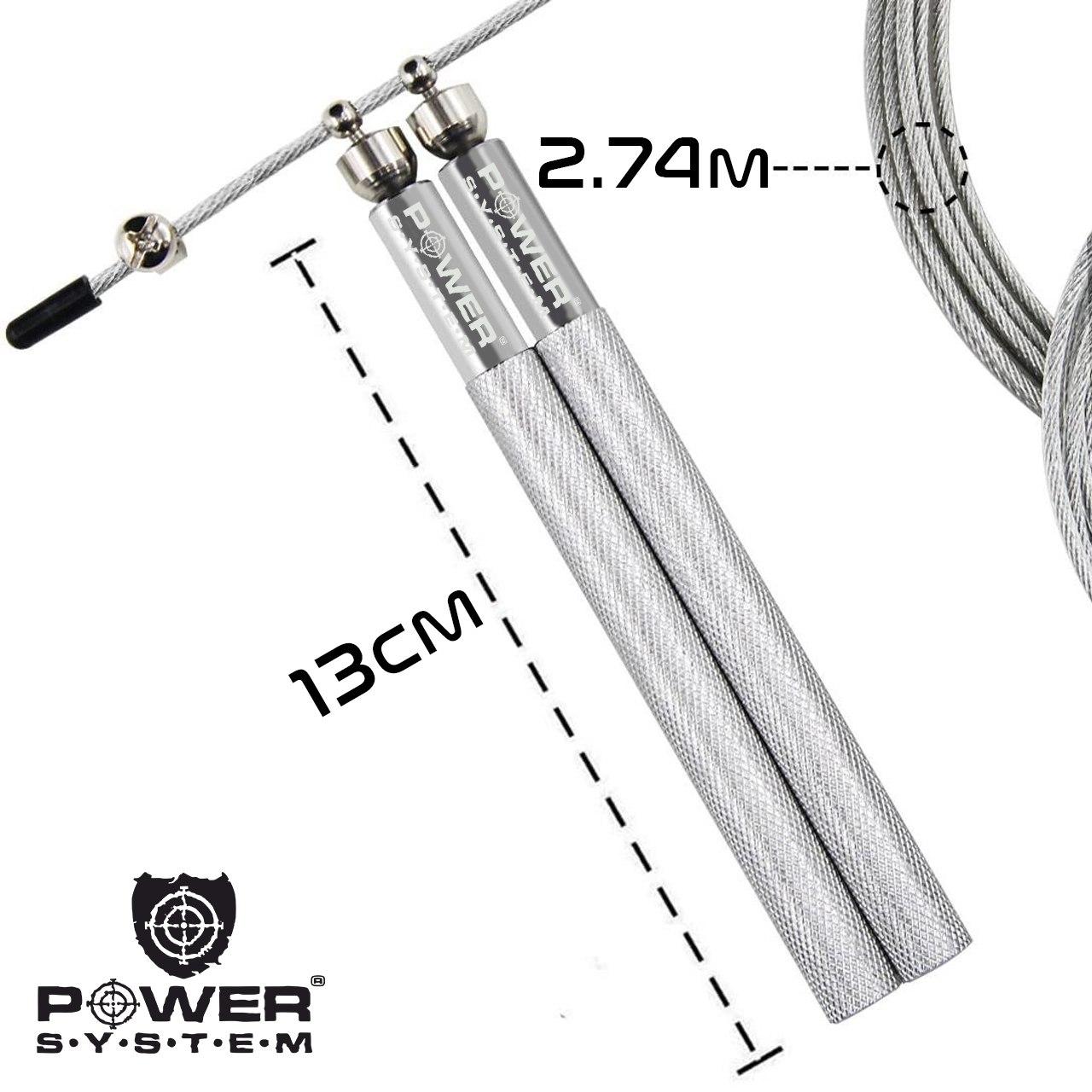 Скоростная скакалка Power System Ultra Jump Rope PS-4064 Silver фото товара