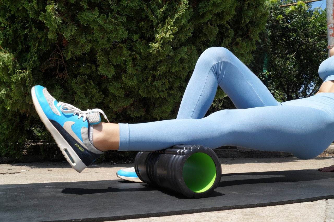 Роллер масажный Power System Fitness Foam Roller PS-4050 Black/Green фото товару