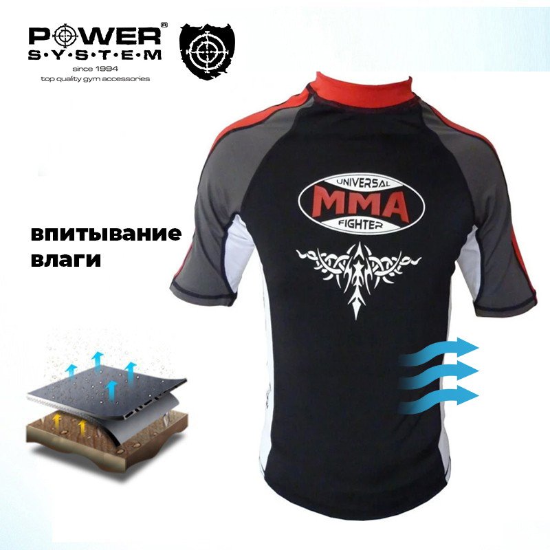 Рашгард Power System 004 Scorpio M Red/Black фото товару