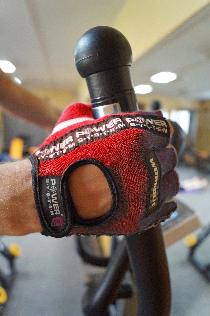 Перчатки для фитнеса и тяжелой атлетики Power System Workout PS-2200 M Red фото товару