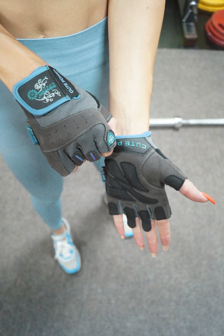 Перчатки для фитнеса и тяжелой атлетики Power System Cute Power PS-2560 женские Blue XL фото товару