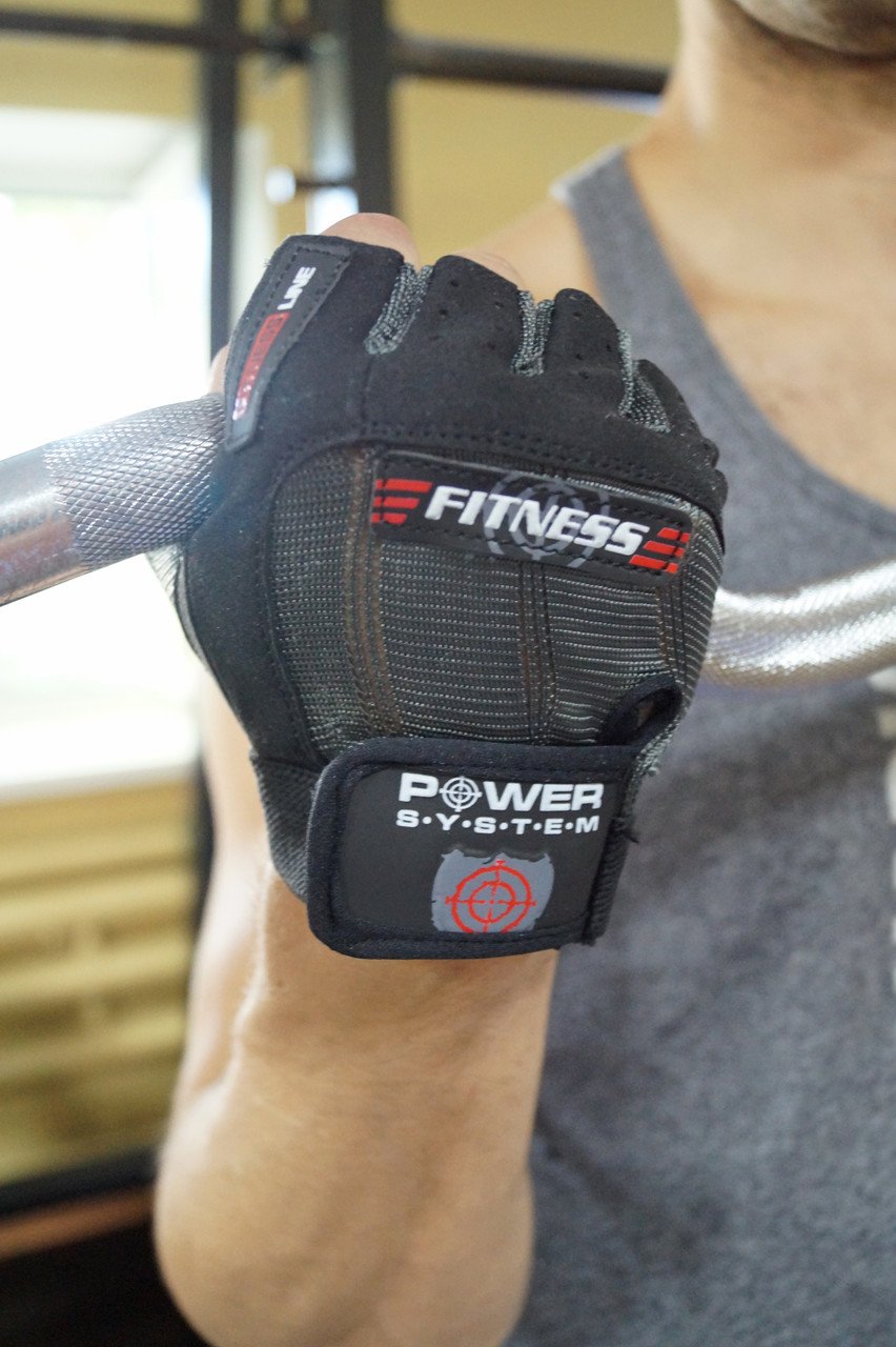 Перчатки для фитнеса и тяжелой атлетики Power System Fitness PS-2300 S Grey/Black фото товару