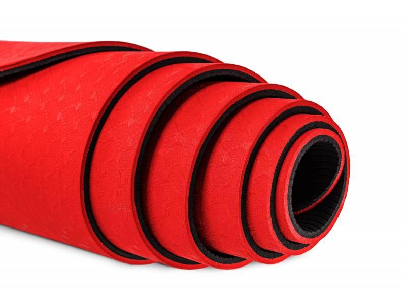Коврик для йоги и фитнеса POWER SYSTEM YOGA MAT PREMIUM PS-4060 Red фото товара