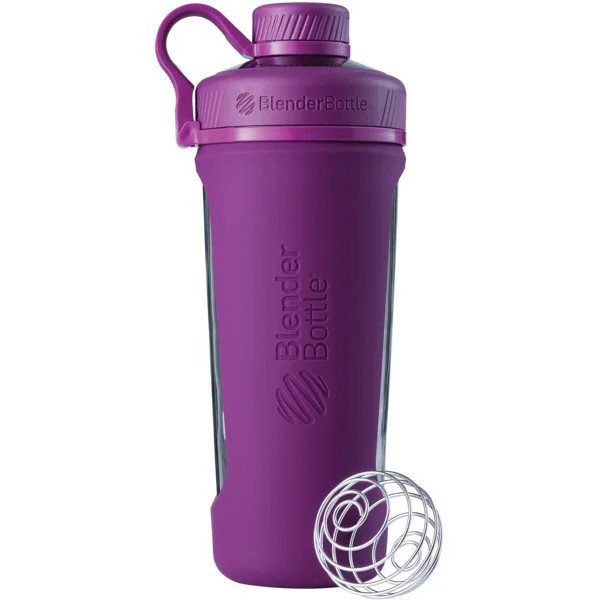 Спортивная бутылка-шейкер BlenderBottle Radian Glass Purple (скло )820мл (ORIGINAL) фото товару