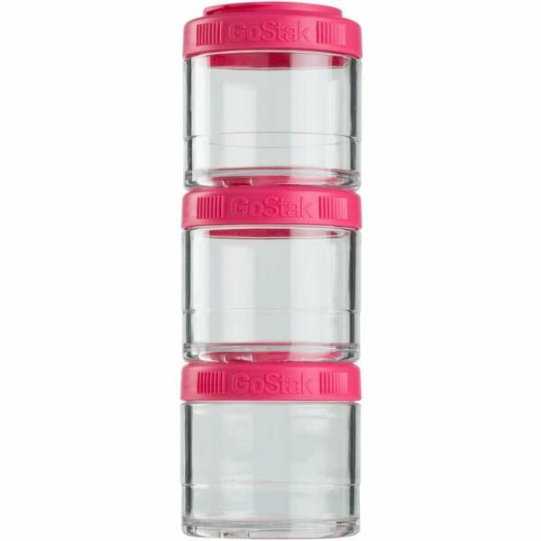 Контейнер спортивный BlenderBottle GoStak 3 Pak Pink (ORIGINAL) фото товара