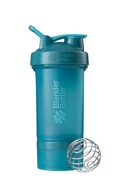 Шейкер спортивный BlenderBottle ProStak 650ml с 2-мя контейнерами Teal (ORIGINAL) фото товару