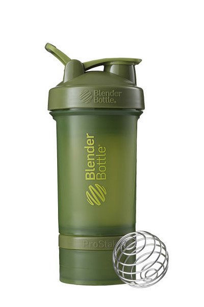 Шейкер спортивный BlenderBottle ProStak 650ml с 2-мя контейнерами Moss Green (ORIGINAL) фото товару