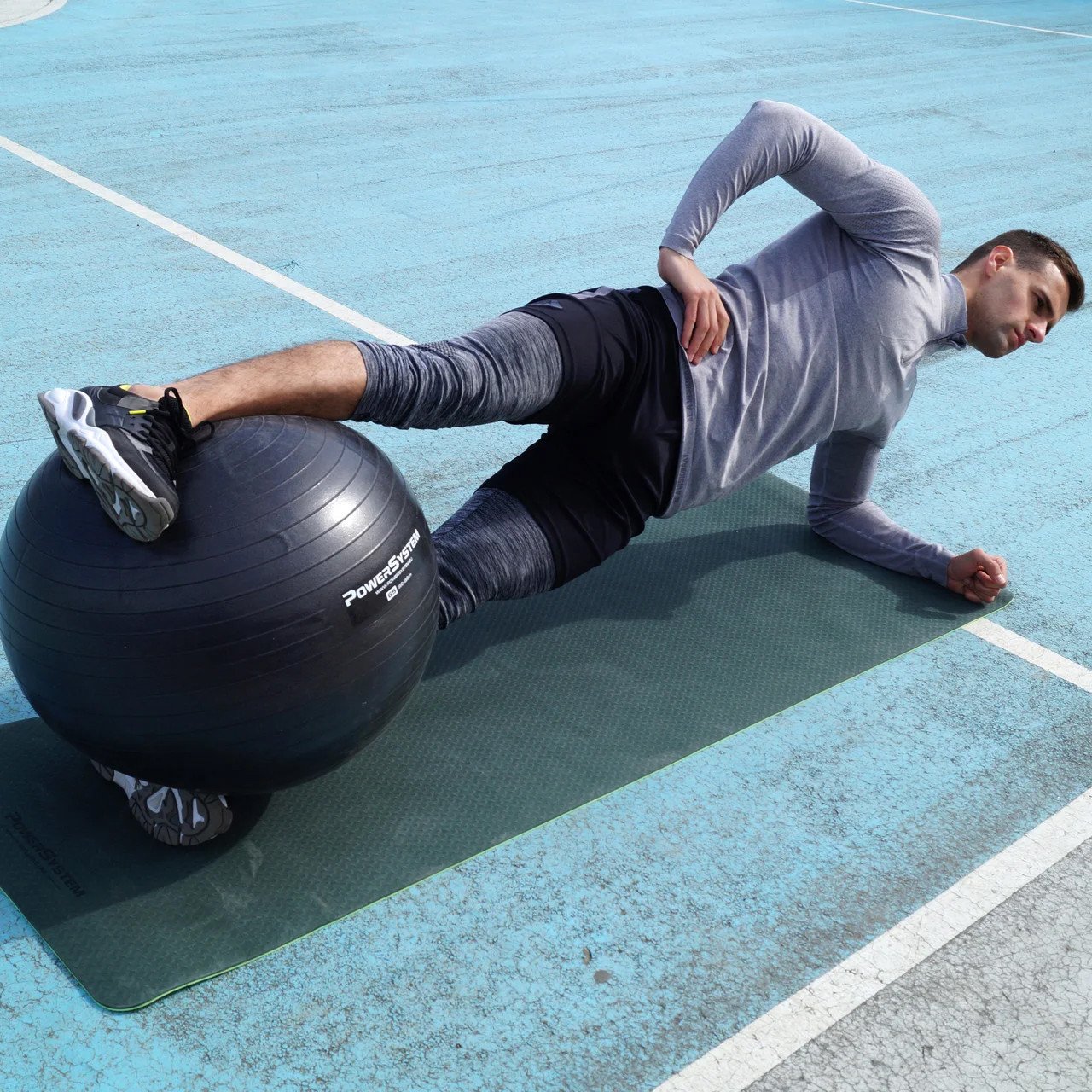 Мяч для фитнеса и гимнастики Power System PS-4018 85cm Black фото товара