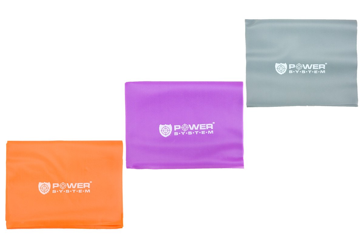 Набор лент (комплект 3шт) эспандер Power System PS-4007 Resistance Band Set фото товару