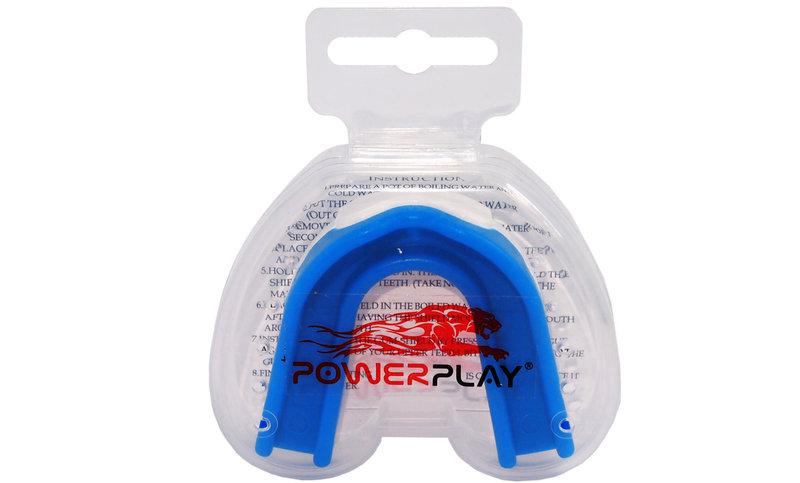 Капа боксерська PowerPlay 3303 SR Синьо-Біла фото товара