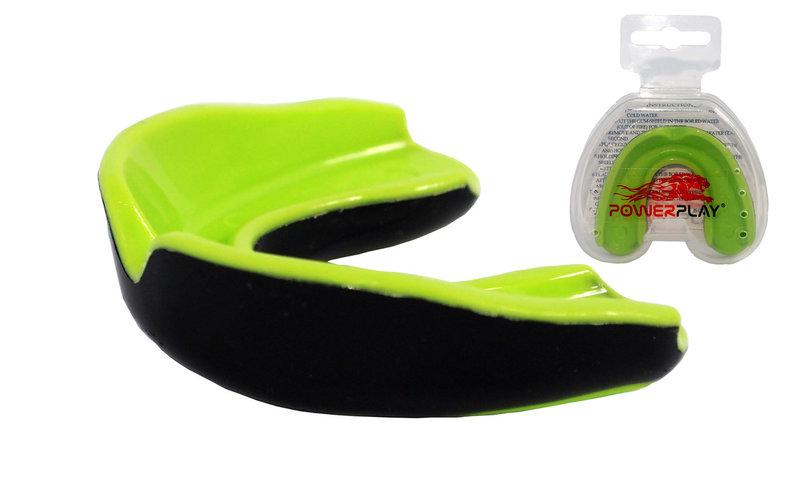 Капа боксерська PowerPlay 3314 JR Зелено-Чорна фото товару