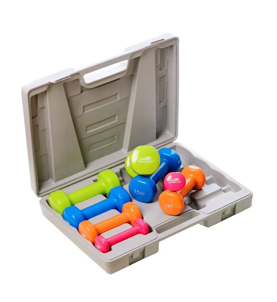Набір гантелей в кейсі 10 кг. PowerPlay 4120 фото товара