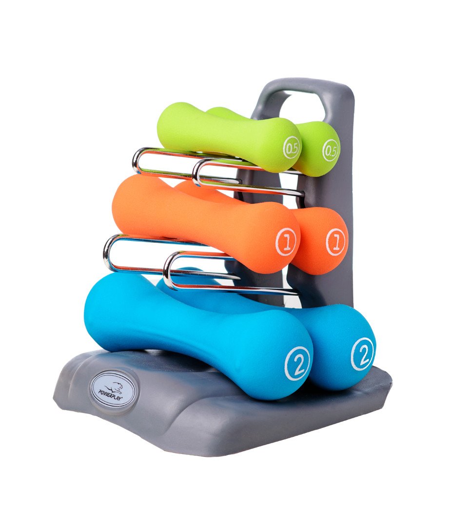 Набір гантелей на підставці 7 кг. PowerPlay 4117 фото товара