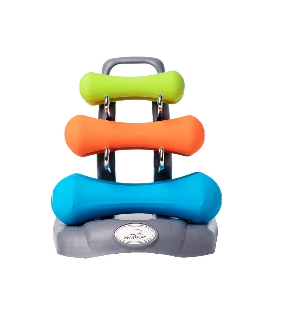 Набір гантелей на підставці 7 кг. PowerPlay 4117 фото товара