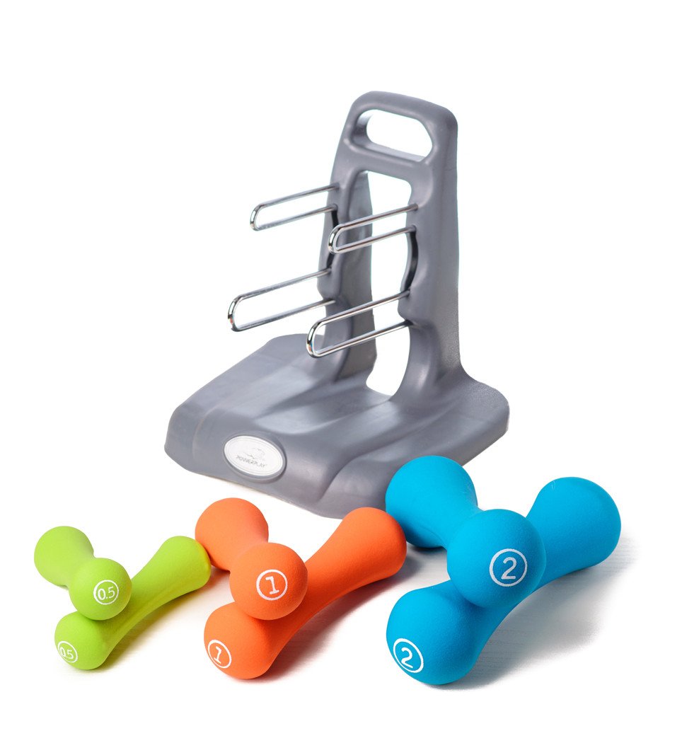 Набір гантелей на підставці 7 кг. PowerPlay 4117 фото товара