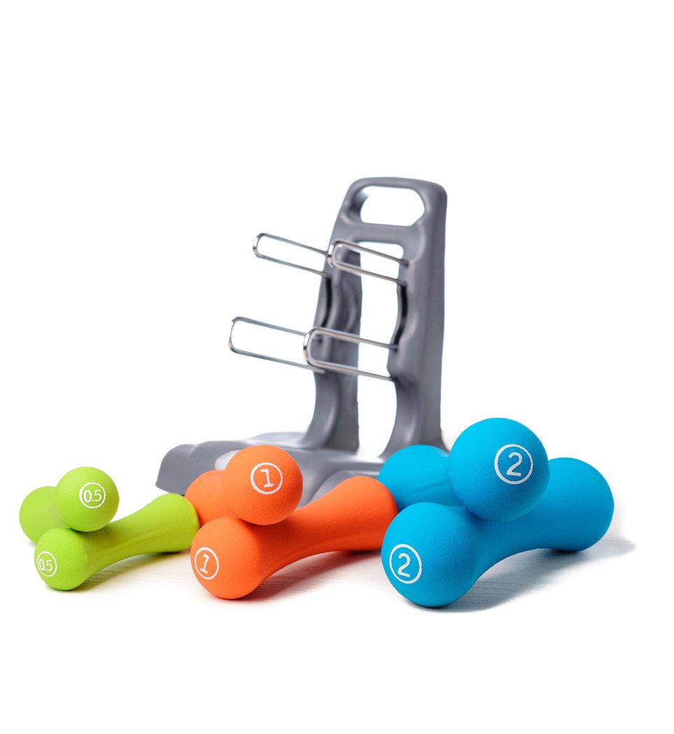 Набір гантелей на підставці 7 кг. PowerPlay 4117 фото товара