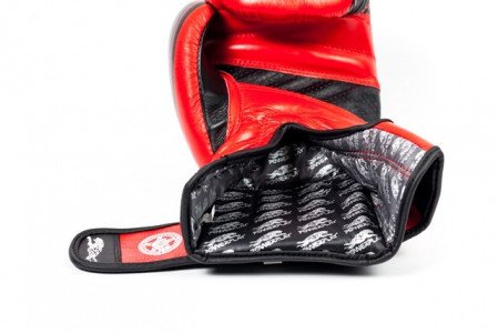 Боксерські рукавиці PowerPlay 3023 Червоно-Чорні [натуральна шкіра] 10 унцій фото товара