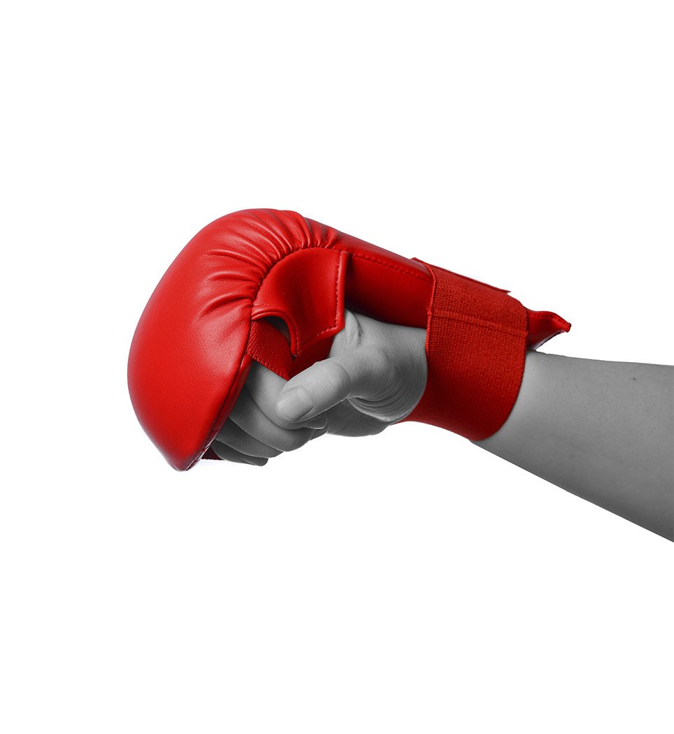 Рукавички для карате PowerPlay 3027 Червоні S фото товара