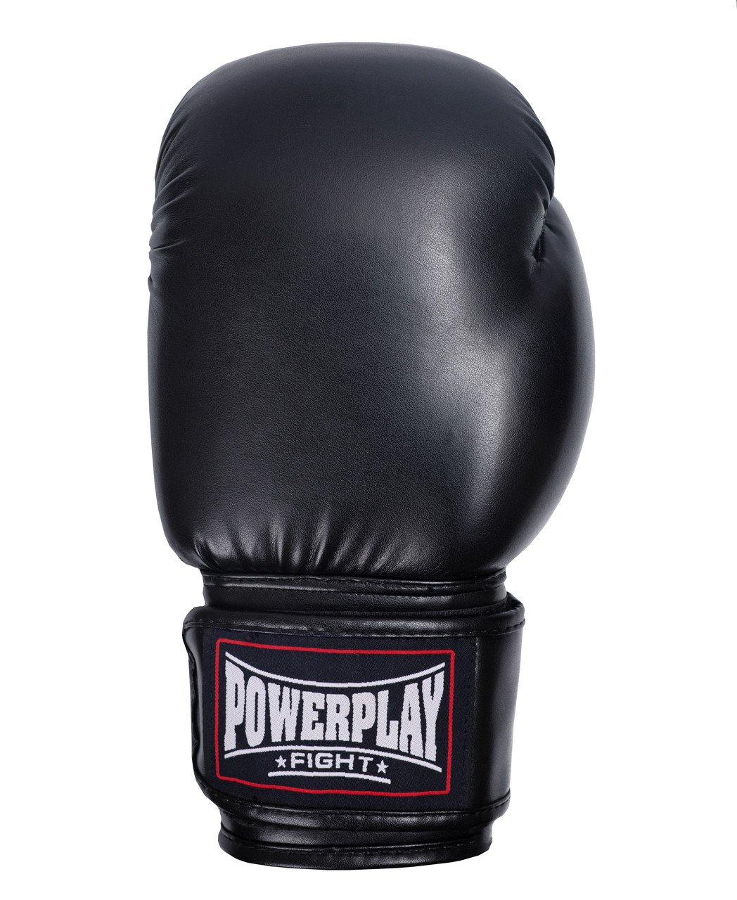 Боксерські рукавиці PowerPlay 3004 Чорні 10 унцій фото товару