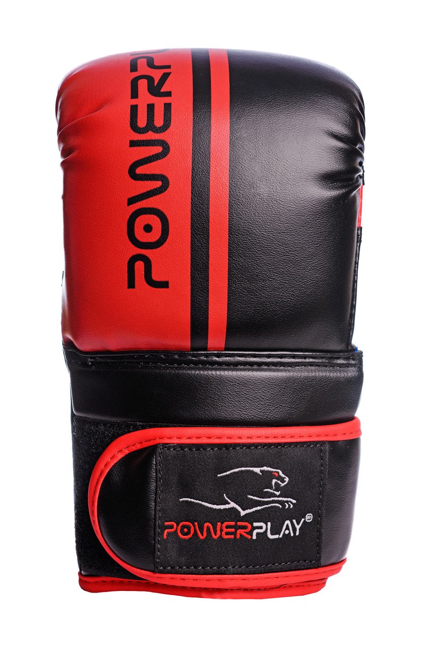 Снарядні рукавички PowerPlay 3025 Чорно-Червоні S фото товара