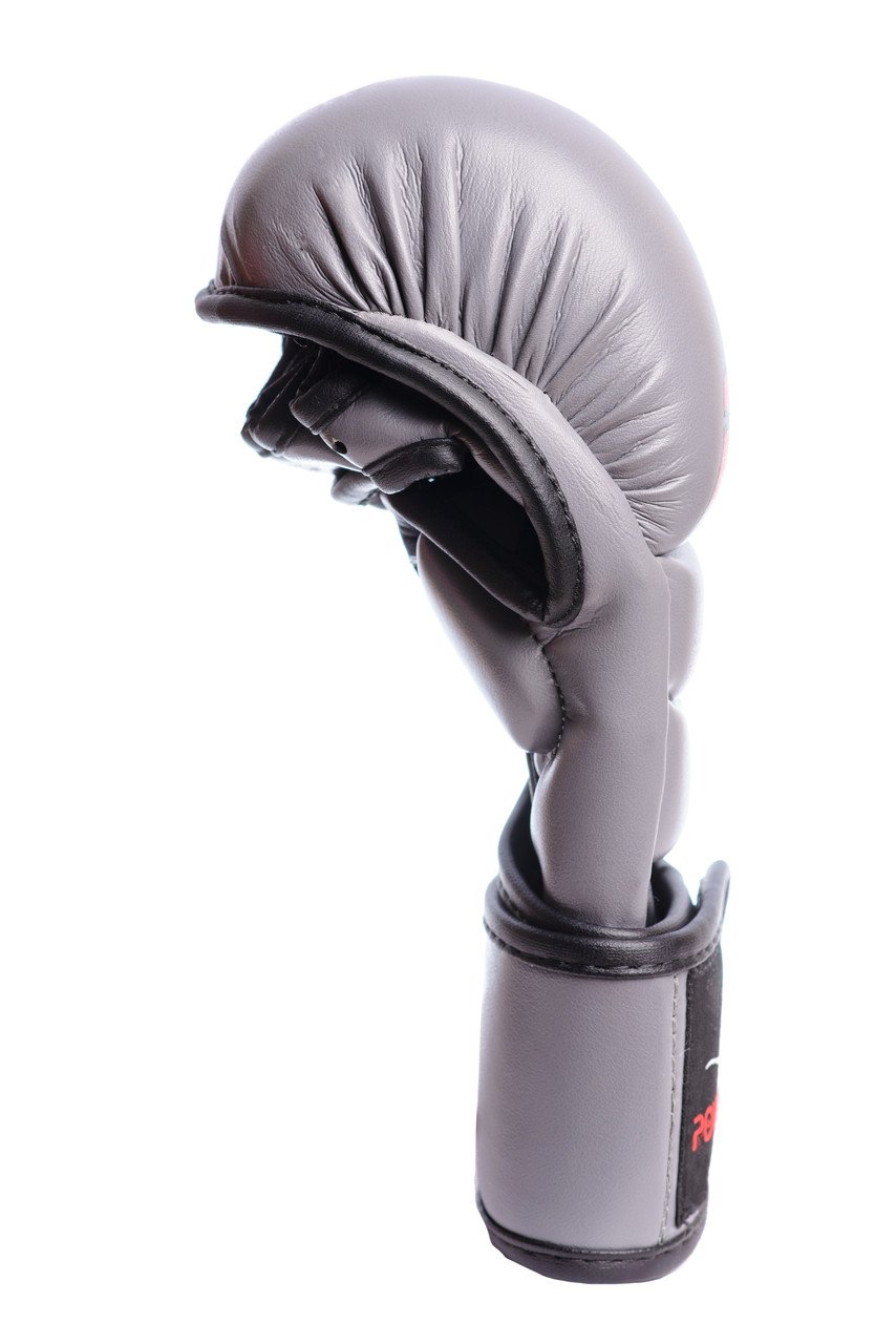 Рукавички для MMA PowerPlay 3026 Сірі XS фото товару