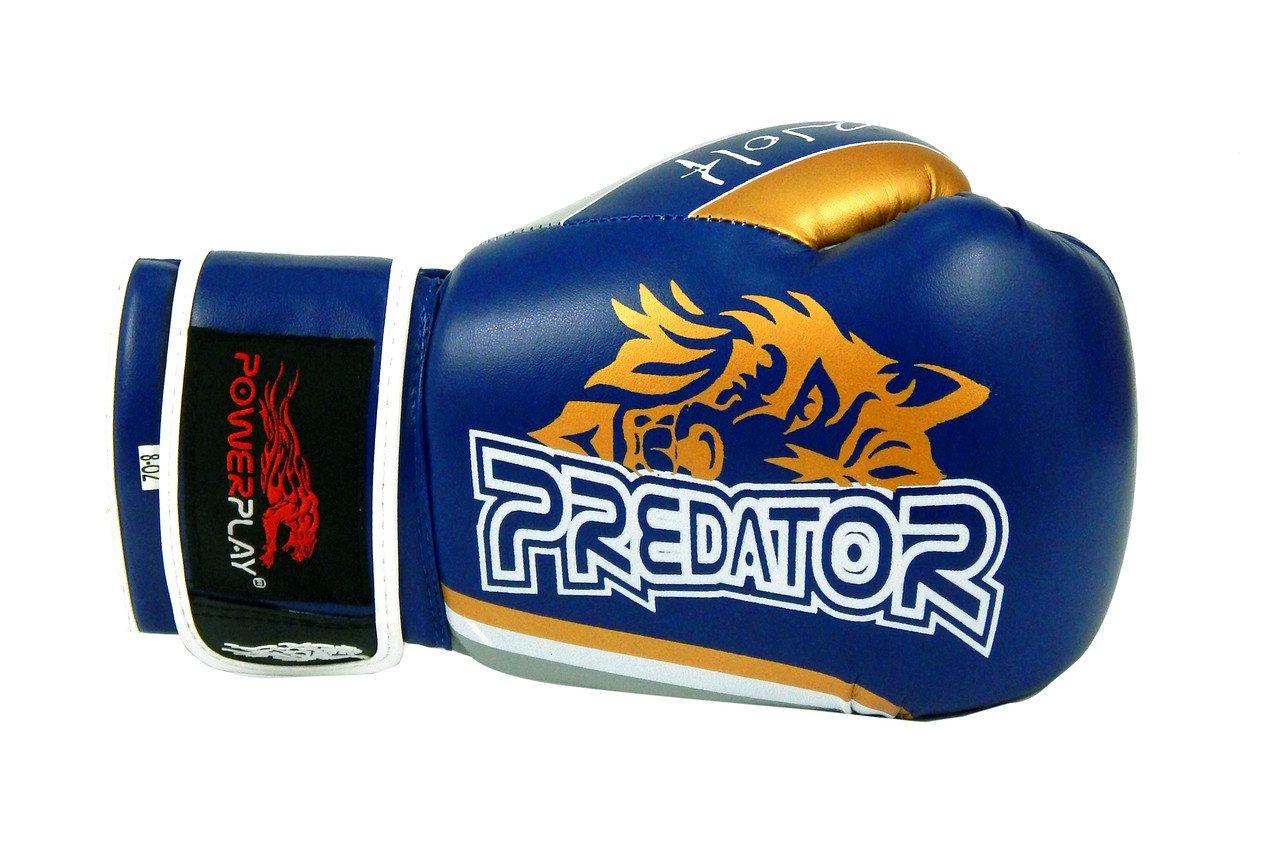 Боксерські рукавиці PowerPlay 3005 Сині 8 унцій фото товару