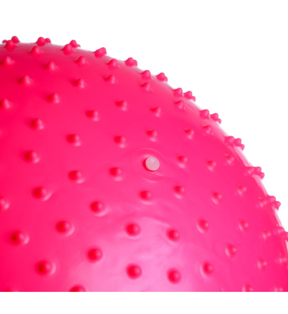 Мяч-масажер для фітнесу PowerPlay 4002 55см Розовий + насос фото товара