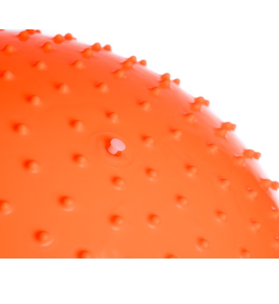 Мяч-масажер для фітнесу PowerPlay 4002 55см Оранжевий + насос фото товара